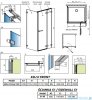 Radaway Arta Kdj II kabina 120x80cm prawa szkło przejrzyste 386457-03-01R+1386042-03-01R+386020-03-01